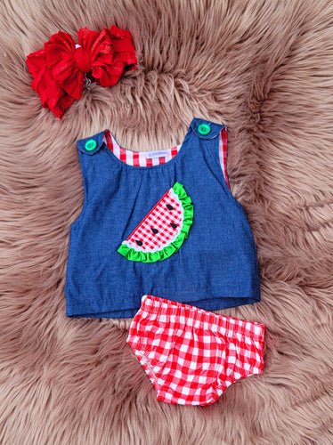 Watermelon Bloomer Set