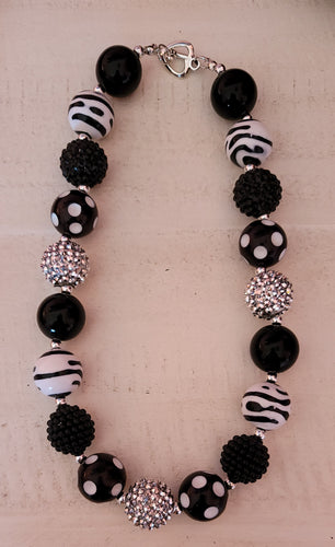 Black & White Bubblegum Necklace