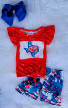 Load image into Gallery viewer, Texas Summer Shorts Set