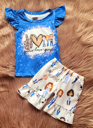 Grey's Anatomy Shorts Set