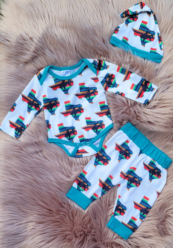 Texas Cowboy Onesie Set