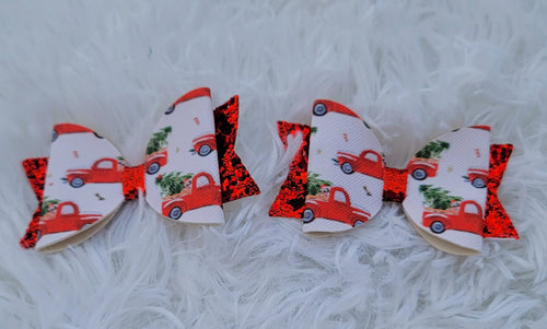Christmas Truck Piggy Clips