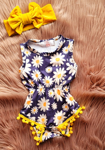 Daisy Pom Pom Onesie