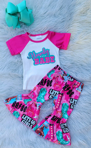 Howdy Babe Bell Bottom Set