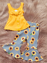 Load image into Gallery viewer, Sunflower Bell Bottom Set