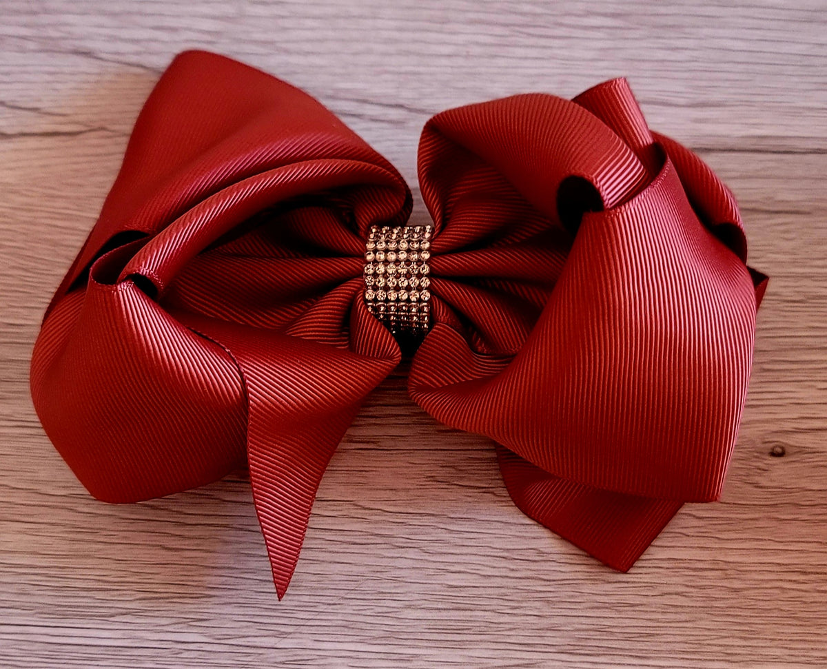 Rust Bow – Swanky Tots