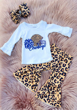 Load image into Gallery viewer, Dallas Cowboys Leopard Bell Bottom Set