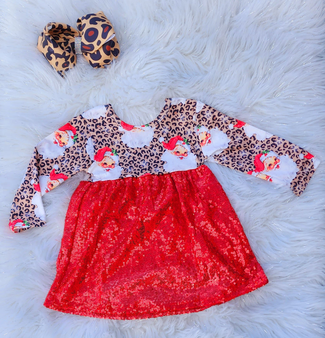 santa sequin dress Sassy Shortcake Santa Baby Dress