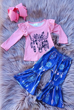 Load image into Gallery viewer, Boho Skull Bell Bottom Set