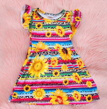 Load image into Gallery viewer, Sunflower &amp; Serape Dress