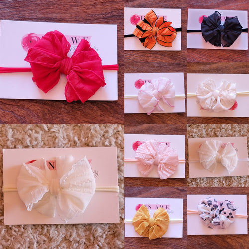In Awe Ruffle Nylon Bows