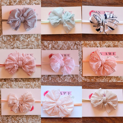 In Awe Ruffle Nylon Bow