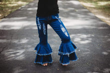 Load image into Gallery viewer, Denim Double Bell Bottoms