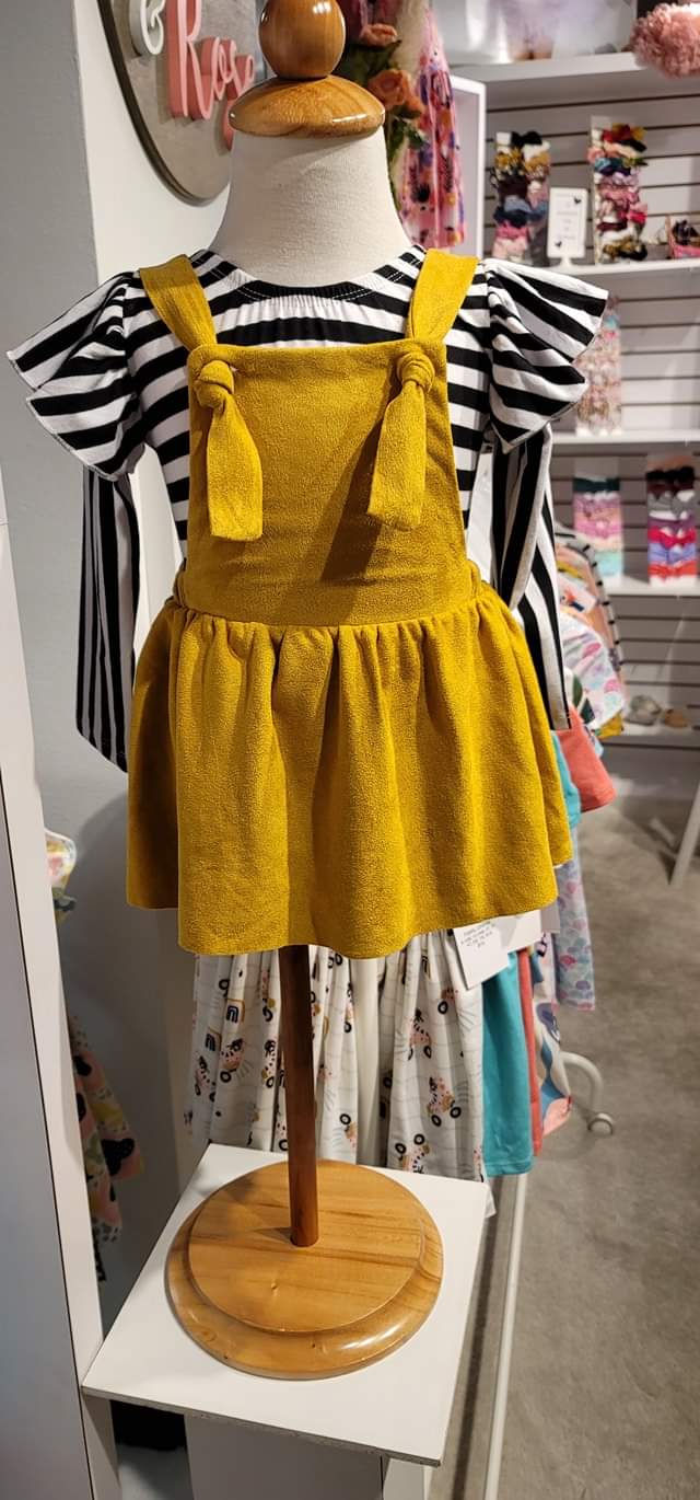 yellow pinafore dress Mustard Pinafore Suede Dress