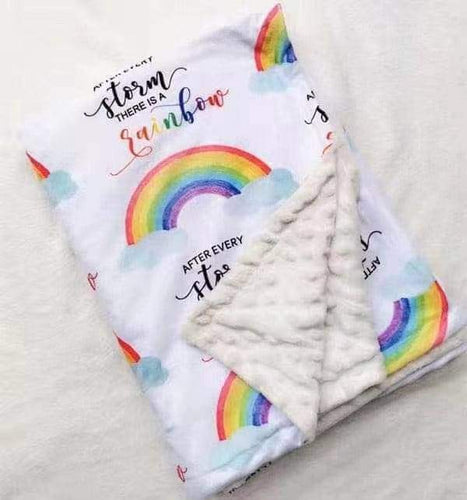 Rainbow Minky Blanket