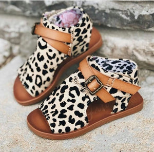 TODDLER Leopard Belt Sandals