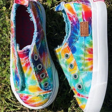 Load image into Gallery viewer, KIDS Tie Dye Tennis Shoes