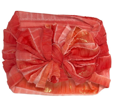 In Awe Ruffle Headwrap Bow: Sunburst